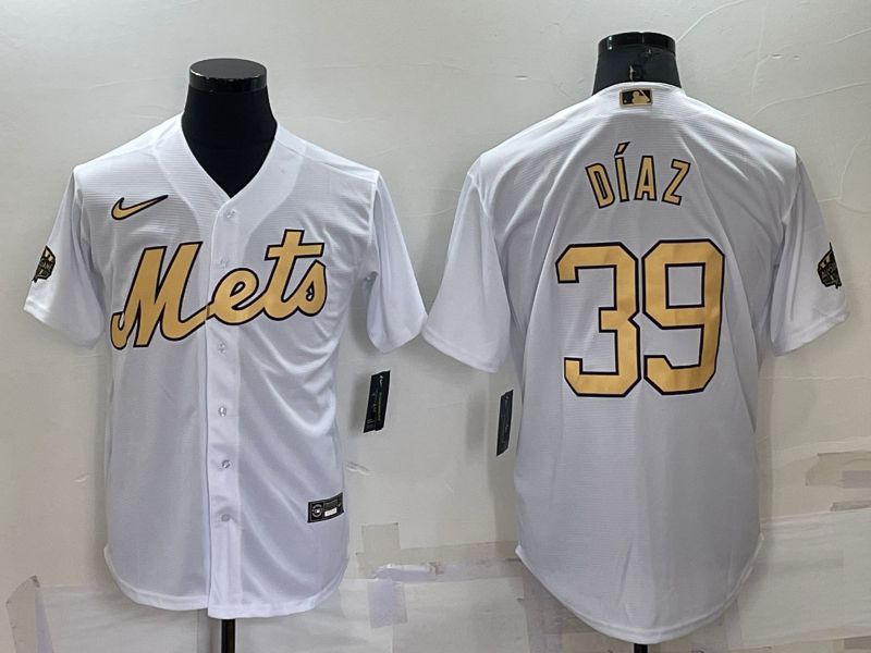 Men New York Mets 39 Diaz White 2022 All Star Game Nike MLB Jersey